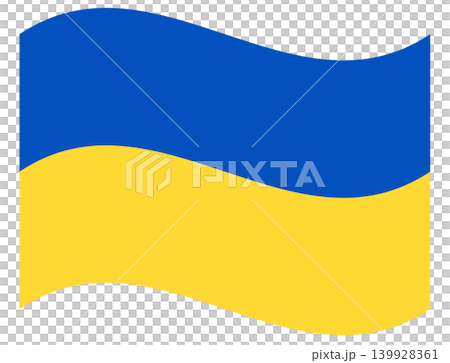 Waving flag of Ukraine isolated. 139928361