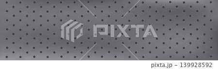Perforated metal panel, minimal gray dotted pattern, subtle 139928592
