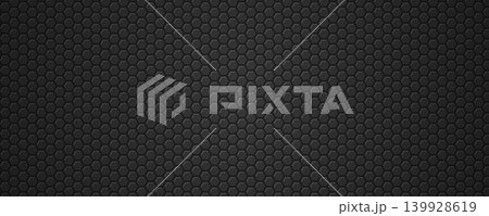 Deep hexagonal grid background, dark matte black carbon surface design Deep hexagonal grid background, dark matte black carbon surface design 139928619
