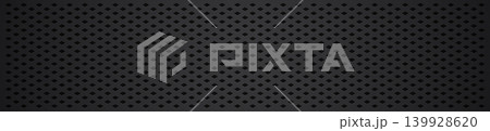 Perforated diamond pattern panel, dark gradient black surface 139928620