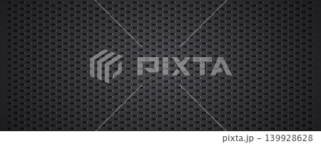 Perforated metal panel background dark black carbon industrial texture Perforated metal panel background dark black carbon industrial texture 139928628