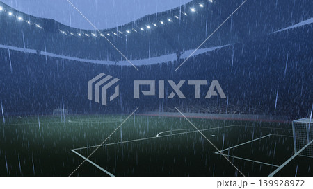 Rain in the stadium	 139928972