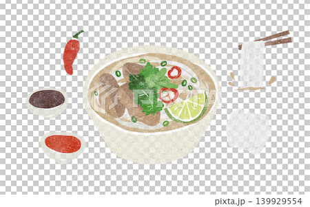 ベトナム料理・フォーと調味料 ベトナム料理・フォーと調味料 139929554