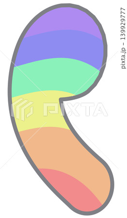Colorful pride rainbow apostrophe symbol Colorful pride rainbow apostrophe symbol 139929777