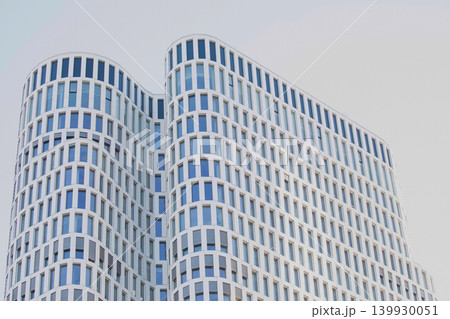 facades of modern buildings in the center of Berlin 139930051