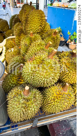 Lot of Thailand Durian for sale in the market Lot of Thailand Durian for sale in the market 139930274