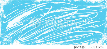 Ice scratch grunge with chaotic brush overlay on snow blue worn background. Wiggly spiral stroke ice scratch effect on cold rink for winter sticker. Abstract vector surface with messy daub pattern Ice scratch grunge with chaotic brush overlay on snow blue worn background. Wiggly spiral stroke ice scratch effect on cold rink for winter sticker. Abstract vector surface with messy daub pattern 139931285