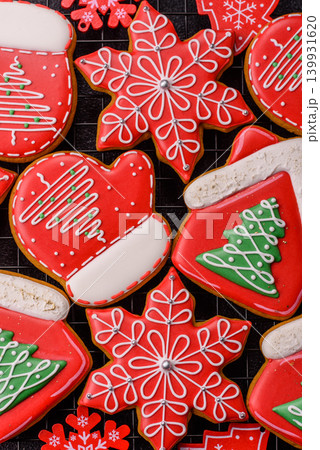 Christmas gingerbread, sweets and cookies for the festive table. Christmas gingerbread Christmas gingerbread, sweets and cookies for the festive table. Christmas gingerbread 139931620