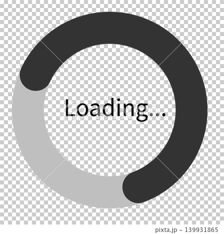 動画やアプリの読み込み中を表すローディングアイコンのベクターイラスト素材 動画やアプリの読み込み中を表すローディングアイコンのベクターイラスト素材 139931865