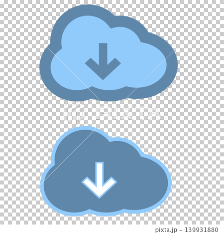 Icons to download from the cloud Icons to download from the cloud 139931880