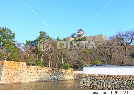 香川県丸亀市、丸亀城の風景 139932245