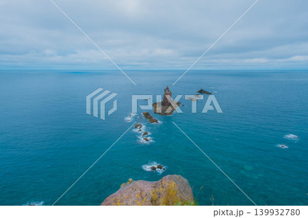 [積丹半島]北海道の大自然を堪能できる神威岬の風景 139932780