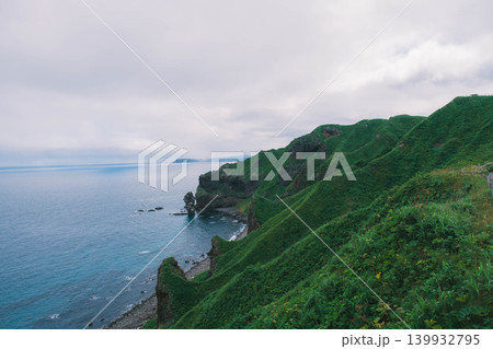 [積丹半島]北海道の大自然を堪能できる神威岬の風景 139932795