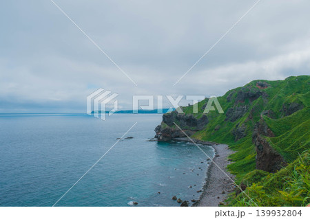 [積丹半島]北海道の大自然を堪能できる神威岬の風景 139932804