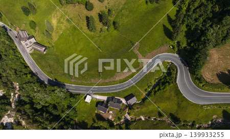 Aerial View Austrian Slovenian Border Alps Mountain Range Ridge Aerial View Austrian Slovenian Border Alps Mountain Range Ridge 139933255