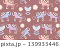 Elephants seamless pattern, vector Elephants seamless pattern, vector 139933446