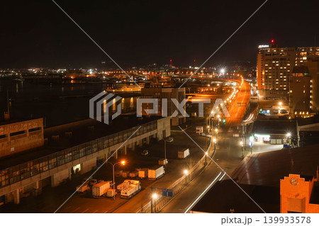 【夜景】北海道函館市・水産物地方卸売市場付近 139933578