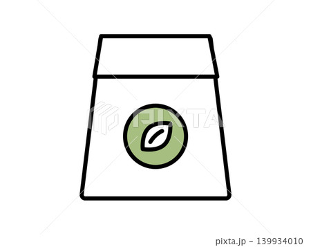 茶葉の入った紙袋のアイコン 茶葉の入った紙袋のアイコン 139934010