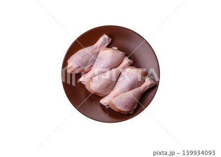 Fresh raw chicken or turkey legs for diet food. Raw chicken legs Fresh raw chicken or turkey legs for diet food. Raw chicken legs 139934093
