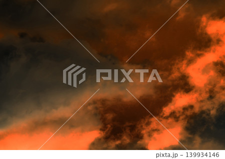 Sky orange sunset dark clouds nature evening red cloud landscape black beautiful summer background Sky orange sunset dark clouds nature evening red cloud landscape black beautiful summer background 139934146