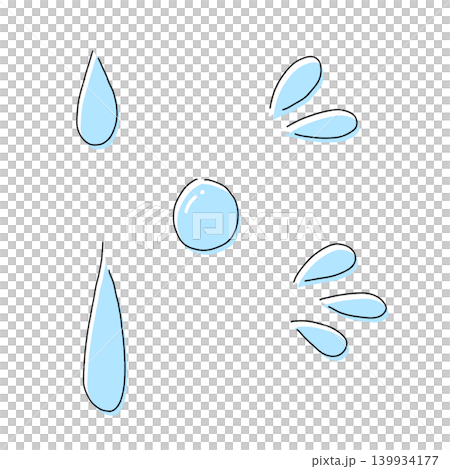汗のイラストセット 汗のイラストセット 139934177