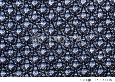 Black mesh fabric texture macro sports clothing background close up 139934510