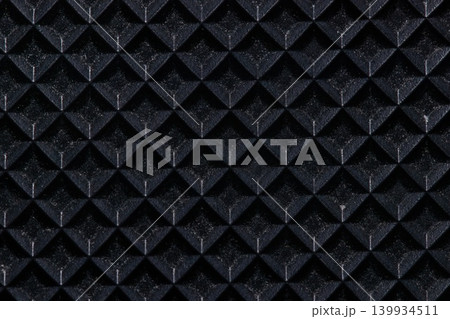 Black treadmill running belt texture background macro close up 139934511