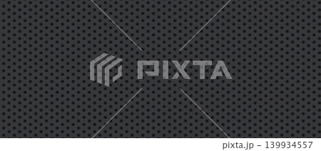 Perforated dot grid background dark gray texture Perforated dot grid background dark gray texture 139934557