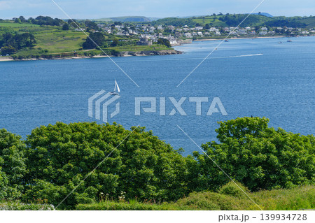 Falmouth at the coast of Cornwall in England Falmouth at the coast of Cornwall in England 139934728