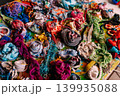 Colorful textile art workshop and creative handmade composition 139935088