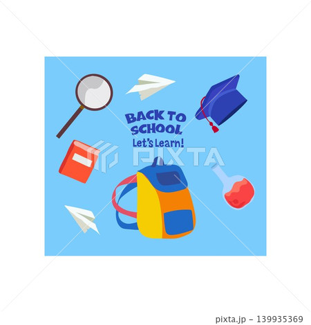 design school back to school student element education background design illustration vector design school back to school student element education background design illustration vector 139935369