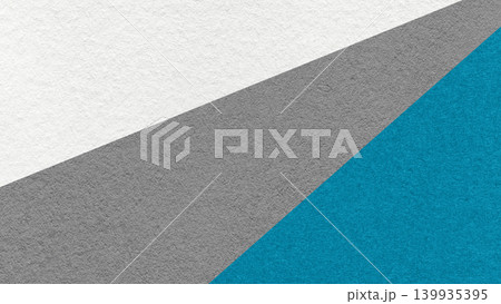 Abstract geometric paper texture background with white, gray, turquoise diagonal split. Rays pattern decorative backdrop 139935395