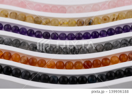 Natural gemstone bead strands for jewelry making and DIY accessories Natural gemstone bead strands for jewelry making and DIY accessories 139936188