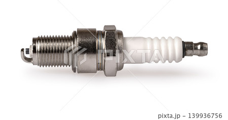 Spark plug igniting automotive engine fuel combustion Spark plug igniting automotive engine fuel combustion 139936756