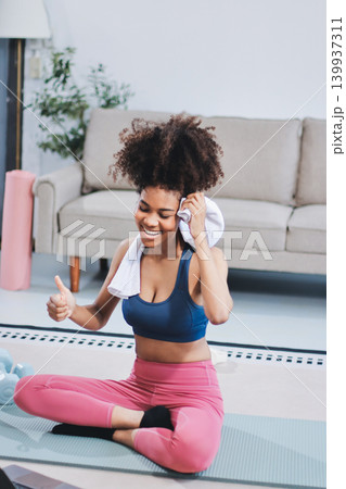 Women exercising in fitness studio yoga classes 139937311