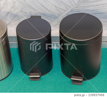 Black Pedal Trash Cans Black Pedal Trash Cans 139937408