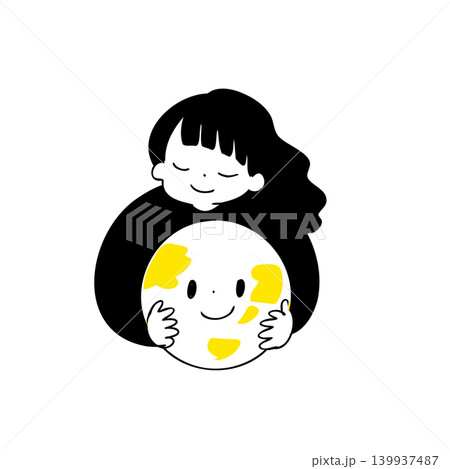 地球を抱きしめる子ども 地球を抱きしめる子ども 139937487