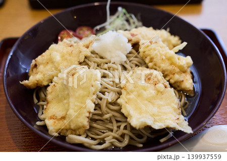 鶏天をのせたぶっかけそば 鶏天をのせたぶっかけそば 139937559