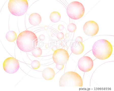 オレンジ色の球体の背景イラスト 139938556