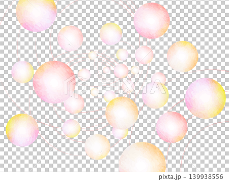 オレンジ色の球体の背景イラスト 139938556