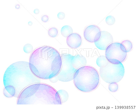 カラフルな球体の背景イラスト カラフルな球体の背景イラスト 139938557