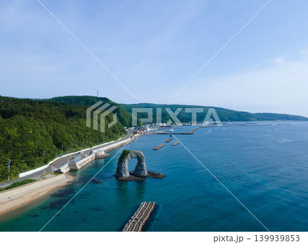奥尻島空撮　北海道 139939853