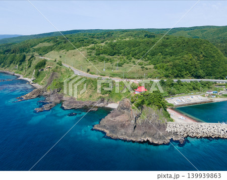 奥尻島空撮　北海道 139939863