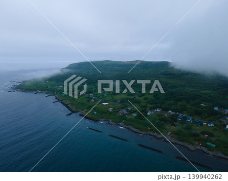 天売島空撮　北海道 139940262