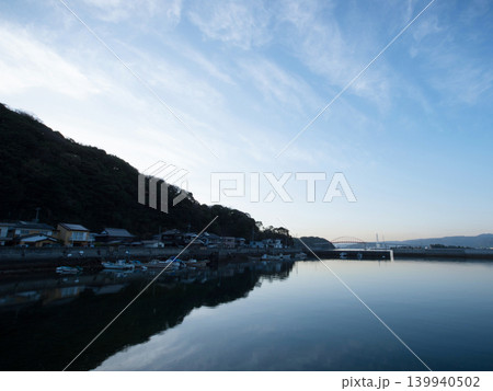夕焼けの本浦港 笠戸島 夕焼けの本浦港 笠戸島 139940502