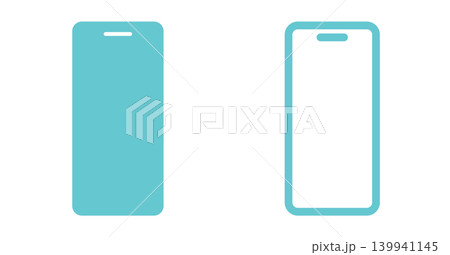 スマホのアイコン 2個セット ベクター素材 スマホのアイコン 2個セット ベクター素材 139941145