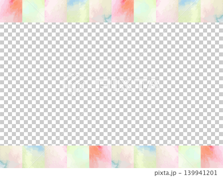 色彩繽紛的水彩瓷磚風格邊框背景插圖 139941201