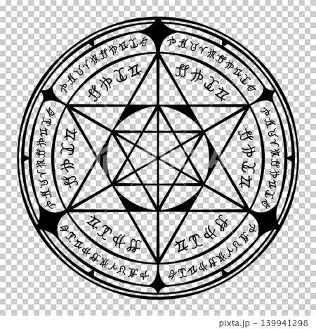 魔法陣（黑色） 139941298