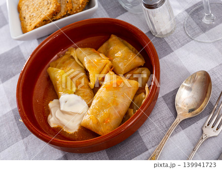 World famous dish is cabbage rolls 139941723