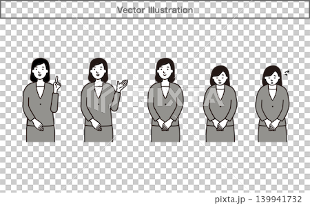 Young women in business attire 139941732